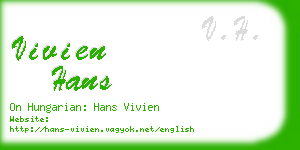 vivien hans business card